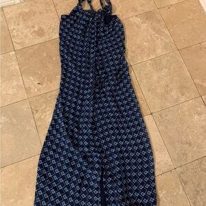 Diane Von Furstenberg Navy Diamond Jumpsuit